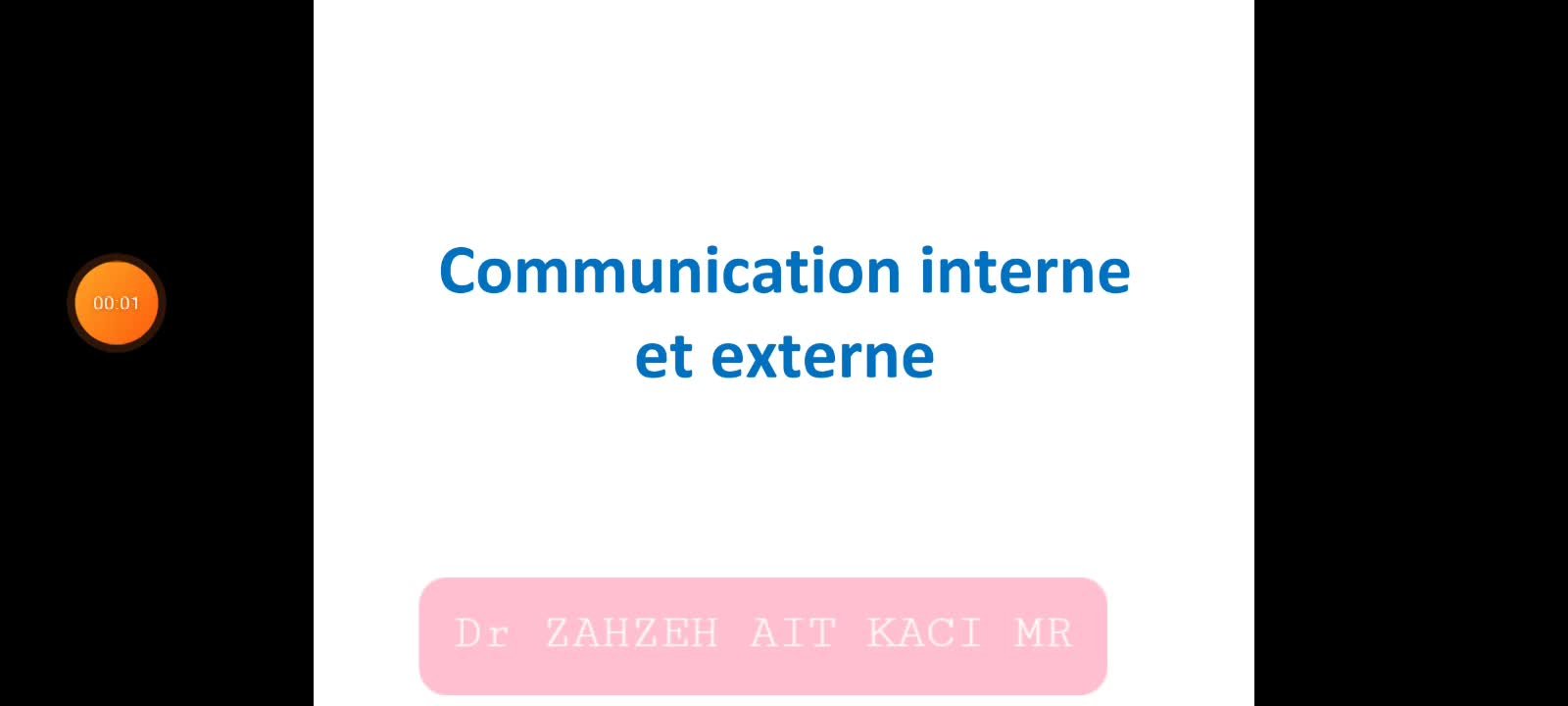 Communication interne et externe